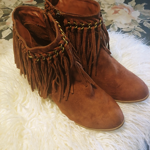 Not Rated fringe studded heel bootie size 8 - Picture 14 of 14